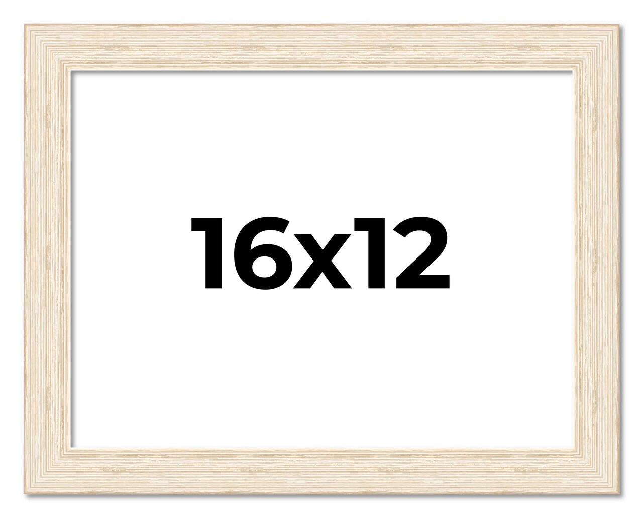 16x12 Wide Barnwood Picture Frame with UV-Resistant Acrylic & Acid Free Backing, Available in 6 Paint Finishes - Grey, Brown, White, and Black
